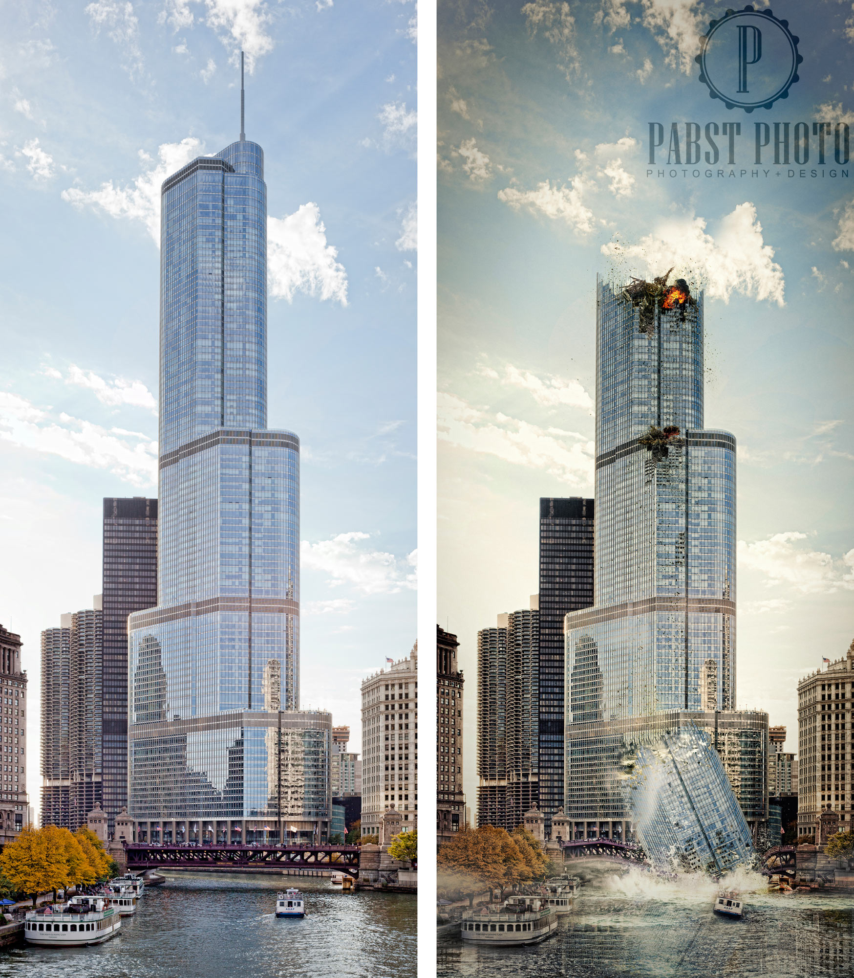 trump-tower-destroyed-speed-art-side-by-side