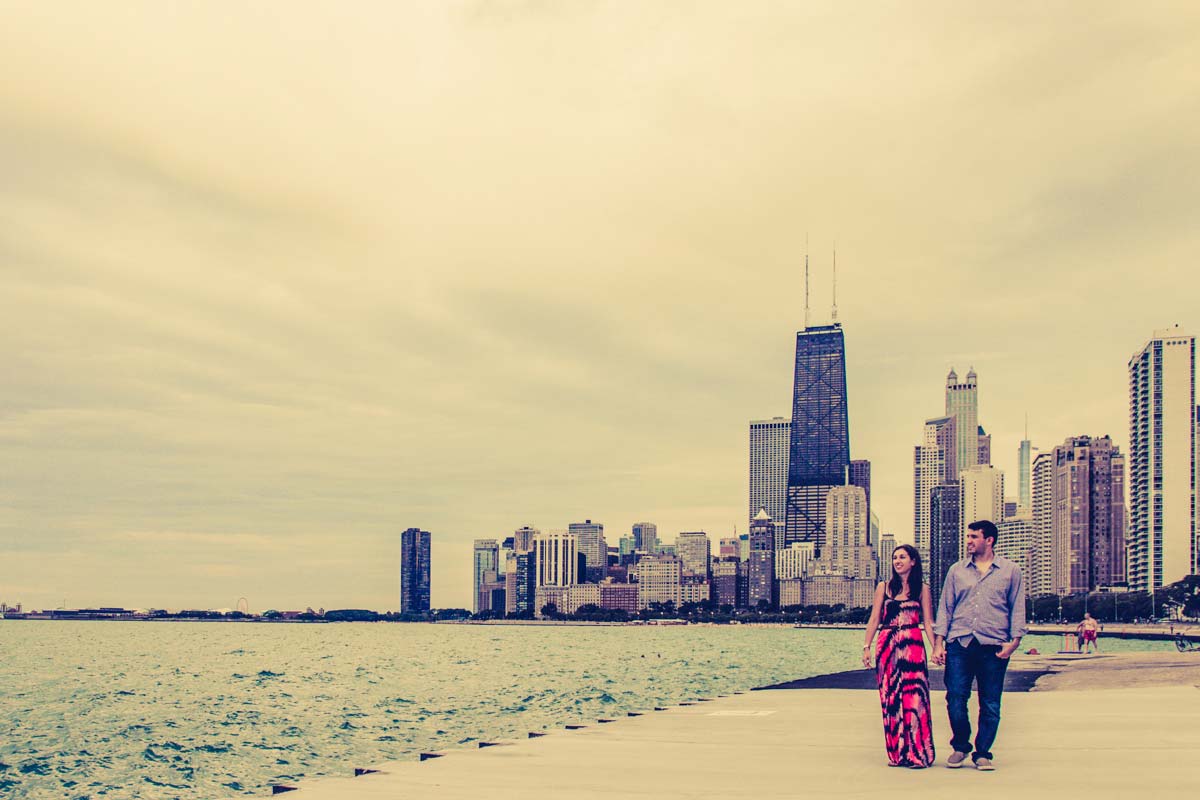 chicago skyline photography engagement session (3)
