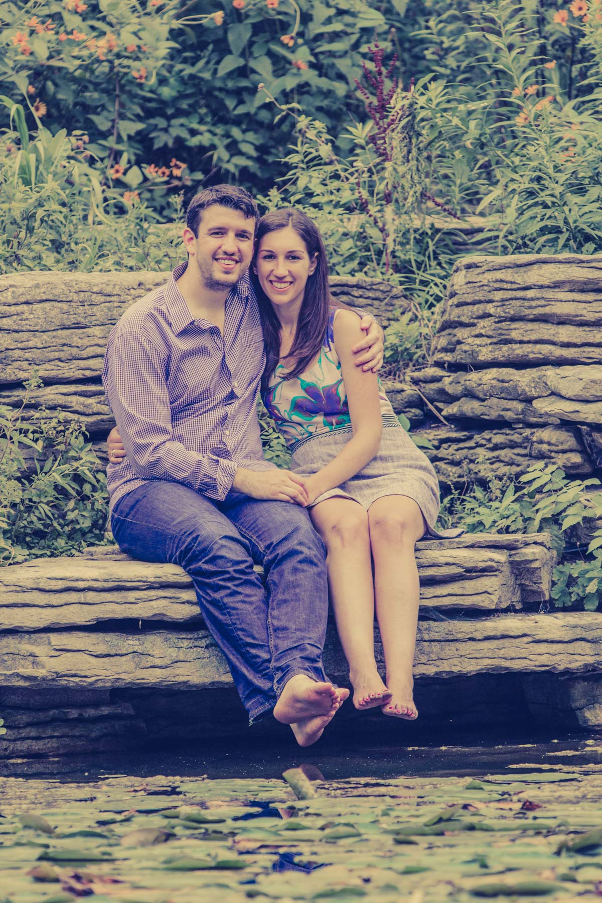 lincoln park engagement session lilly pond (3)