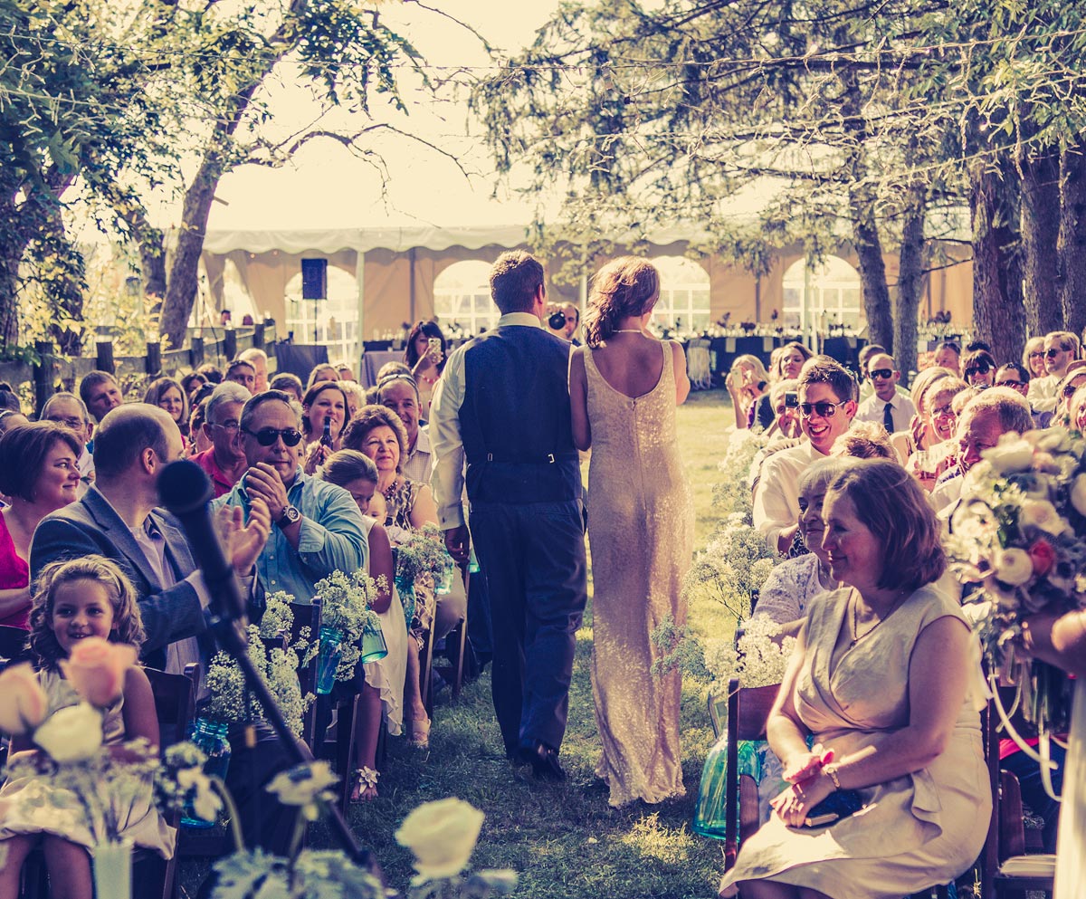 Yorkville IL Chicago Wedding Photography Farm Barn (141) recessional