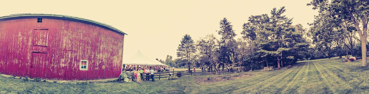 Yorkville IL Chicago Wedding Photography Farm Barn (180) panorama