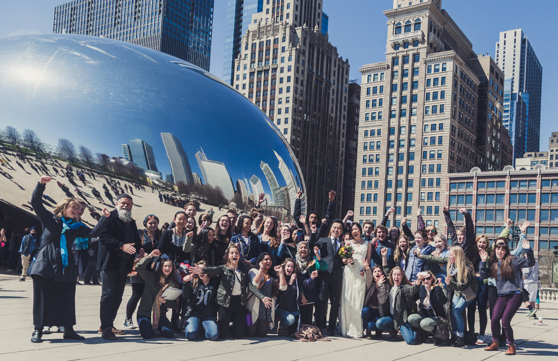 chicago courthouse wedding city hall (48)bean millennium park